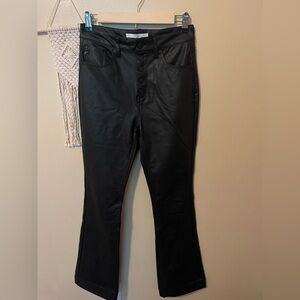 KanCan leather bootcut pants